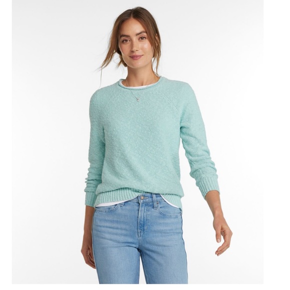 L.L. Bean Women's Midweight Cotton Slub Rollneck Pullover. Extra Small. Indigo - Picture 7 of 8